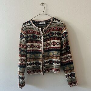 Vintage button-up sweater